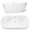 Corciano Freistehende Badewanne Bari 150x75 cm Weiß | Produktbild-Vorschau 2