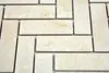 Mosaik Fliese Keramik Fischgrät Steinoptik hellbeige Produktbild-Vorschau 2