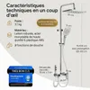 AQUANOBLE Duschsystem aus Messing mit Thermostat, 4 Produktbild-Vorschau 14