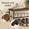 VASAGLE Schuhbank, Schuhaufbewahrung, Schuhregal, Produktbild-Vorschau 6