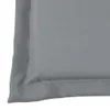 vidaXL Coussin pour banc de jardin Gris 100x50x3 cm Tissu Voir les images du produit 12