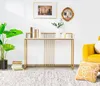 COSTWAY Konsolentisch Holz mit Marmoroptik, Beistelltisch Produktbild-Vorschau 9