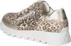 Waldläufer Damen Low Sneaker AJALA Beige Leder Textil Mix Produktbild-Vorschau 3