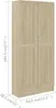 vidaXL Bücherschrank Sonoma-Eiche 82,5x30,5x185,5 cm Produktbild-Vorschau 7
