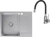 VBChome Edelstahlspüle mit Armatur 60 x 48 cm Gebürsteter Produktbild-Vorschau 1