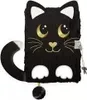 Tagebuch Mit Vorhängeschloss 3D Haarig A5 96K Nachtkatze Produktbild-Vorschau 6