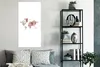 MuchoWow® Poster Weltkarte - Rosa - Farbe 60x120 cm - Produktbild-Vorschau 4