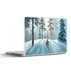 MuchoWow® Laptop Aufkleber Sticker Cover Schnee - Wald - Produktbild-Vorschau 1