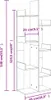 Bücherregal Betongrau 48x25,5x140 cm Holzwerkstoff (Farbe: Produktbild-Vorschau 7