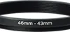 vhbw Step-Down-Ring Adapter 46 mm auf 43 mm für Kamera Produktbild-Vorschau 4
