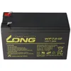 A black rechargeable sealed lead-acid battery with yellow labeling. Produktbild-Vorschau