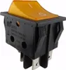 Kolískový spínač 2-pólový (4-pinový) 16 A 250 V Žltá LED Náhľad obrázku produktu 1