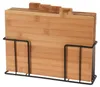 Excellent Houseware 5-tlg. Schneidebrett-Set mit Halter Produktbild-Vorschau 1