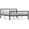 vidaXL Bettgestell Schwarz Metall 160×200 cm -  Betten & Produktbild-Vorschau 2
