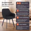 SalesFever Polsterstuhl 2er Set mit Armlehnen | Bezug Produktbild-Vorschau 3