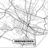 MuchoWow® Poster Ibbenbüren - Karte - Stadtplan 100x100 cm Produktbild-Vorschau 1