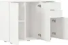 vidaXL Kredens biały wysoki połysk 107 x 35 x 76 cm Podgląd zdjęcia produktu 3