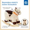 Bieco Plüsch Schaukeltier Pferd 73,5x33,5x53cm | Produktbild-Vorschau 3