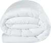 A white comforter is folded and presented against a white background. Produktbild-Vorschau
