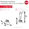 Hailo L90 - Stufenleiter - 2 Stufen - 2 Abschnitte - Voir les images du produit 16