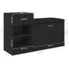 vidaXL Schuhbank Schwarz 94,5x31x57 cm Holzwerkstoff Produktbild-Vorschau 8