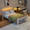MODFU Metallbett 120x200 LED-Bettrahmen mit Produktbild-Vorschau 1