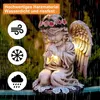 Grabschmuck, Solar Engel Gartenfiguren, Gartenstatuen, Produktbild-Vorschau 2