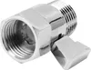 A close-up studio shot of a chrome shower shut-off valve with a lever handle. Náhľad obrázku produktu