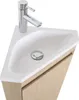 Meuble lave-mains d'angle SORRENTO avec vasque en résine Voir les images du produit 7