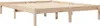vidaXL Massivholzbett mit Regal ohne Matratze 160x200 cm Produktbild-Vorschau 7