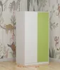 Dvoudveřová šatní skříň 98 cm RORA - bílá / růžová Náhled obrázku produktu 2