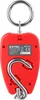 A red digital hanging scale with a silver hook and ring, shown from the back. Náhled obrázku produktu