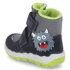 A single child's boot with a monster design. Produktbild-Vorschau
