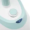 A close-up view of the control panel of a steam iron or garment steamer, showing a rotary dial with fabric settings and an indicator light. Produktbild-Vorschau