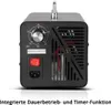 Front view of a black ozone generator with controls and vents. Náhled obrázku produktu