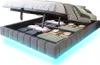 Sweiko Lit rembourré 160x200 cm, Cadre de lit flottant Voir les images du produit 9
