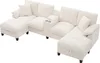 Merax 4-Sitzer U-förmiges Ecksofa, mit Bettkasten, Produktbild-Vorschau 9
