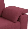 Canapé deux places vidaXL, rouge bordeaux, 180 cm, tissu Voir les images du produit 6