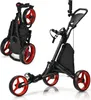 GOPLUS Faltbar Golftrolley mit 3 Rädern, 4 Produktbild-Vorschau 1