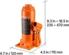 VEVOR Hydraulischer Flaschenheber, 10 Tonnen Tragfähigkeit, Produktbild-Vorschau 7