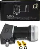 A product shot of a satellite LNB and its packaging. Podgląd zdjęcia produktu