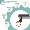 ZMH LED Plafonnier 4 flammes Noir Plafonnier Spots GU10 Voir les images du produit 8