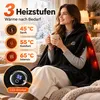 Graphen-Heizponcho mit Kapuze, 3 Temperaturstufen, Produktbild-Vorschau 3