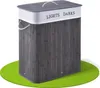 Juskys Bambus Wäschekorb Curly 100 Liter mit Deckel & Sack Produktbild-Vorschau 1