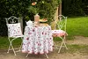 Clayre & Eef Küchenschürze 70x85 cm Weiß Rosa Baumwolle Produktbild-Vorschau 2