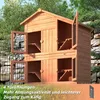 Mucola králikáreň 4 boxy chovné drevené králikáreň malé Náhľad obrázku produktu 3