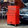Carrello da officina AREBOS rosso | 9 scomparti, cuscinetti Anteprima dell’immagine prodotto 8