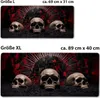 Mysteriöse Totenkopf Schreibtischunterlage 69x31cm XXL Produktbild-Vorschau 6