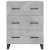 Highboard Betongrau 69,5x34x180 cm Holzwerkstoff Produktbild-Vorschau 7