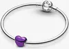 Pandora Charm Damen Violettes Metallic-Herz Sterling-Silber Produktbild-Vorschau 5